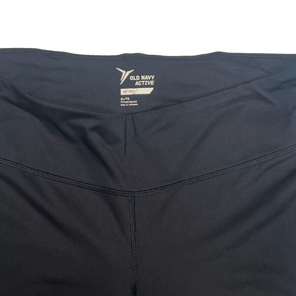 Old Navy Active Go-Dry Athletic Capri Leggings Black Women's XL - Picture 3 of 8